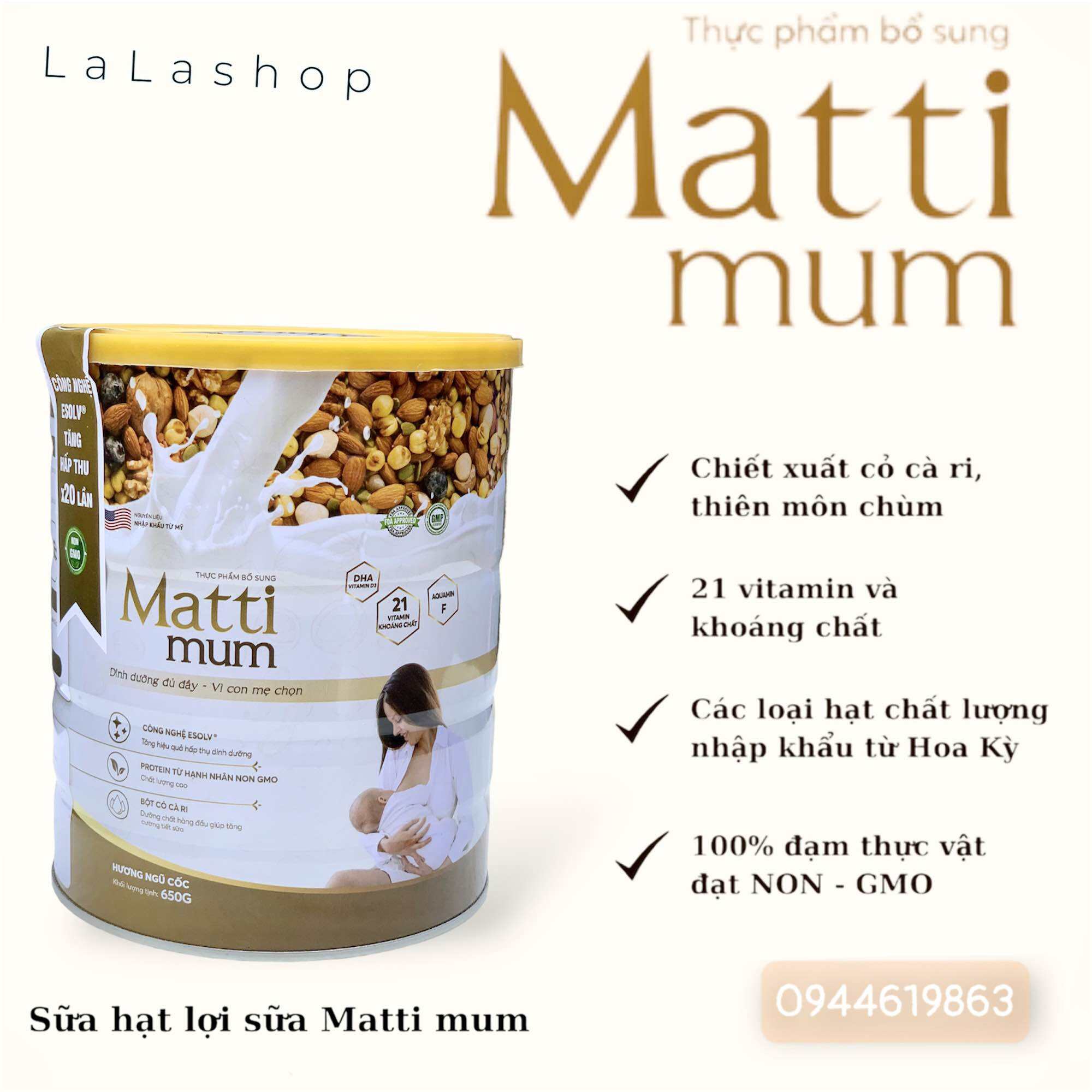 Sữa hạt lợi sữa Matti Mum