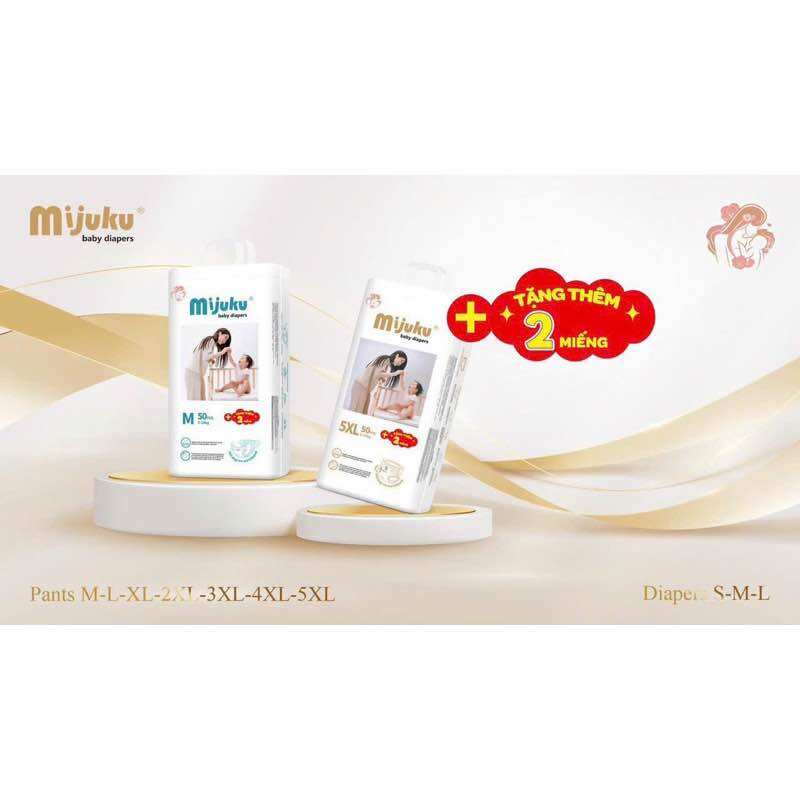 Bỉm quần mijuku 50+2 miếng