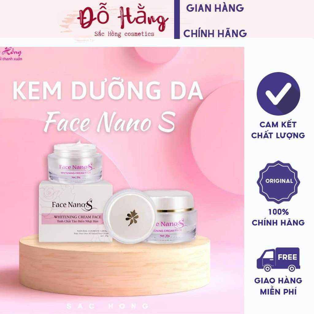 KEM DƯỠNG TRẮNG DA FACE NANOS SẮC HỒNG  20g