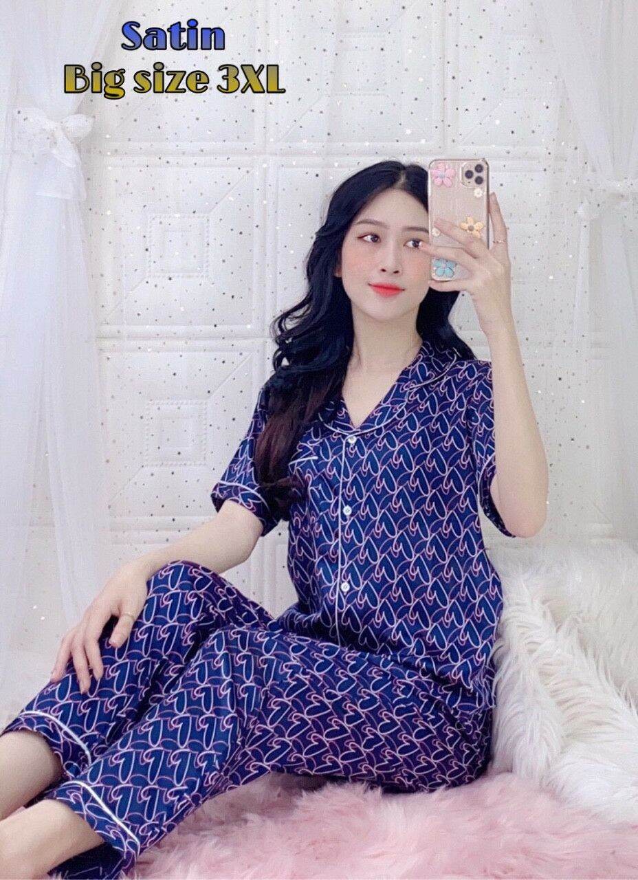 Bộ Lụa Satin QDTN Big Size 3XL_Dưới 80kg
