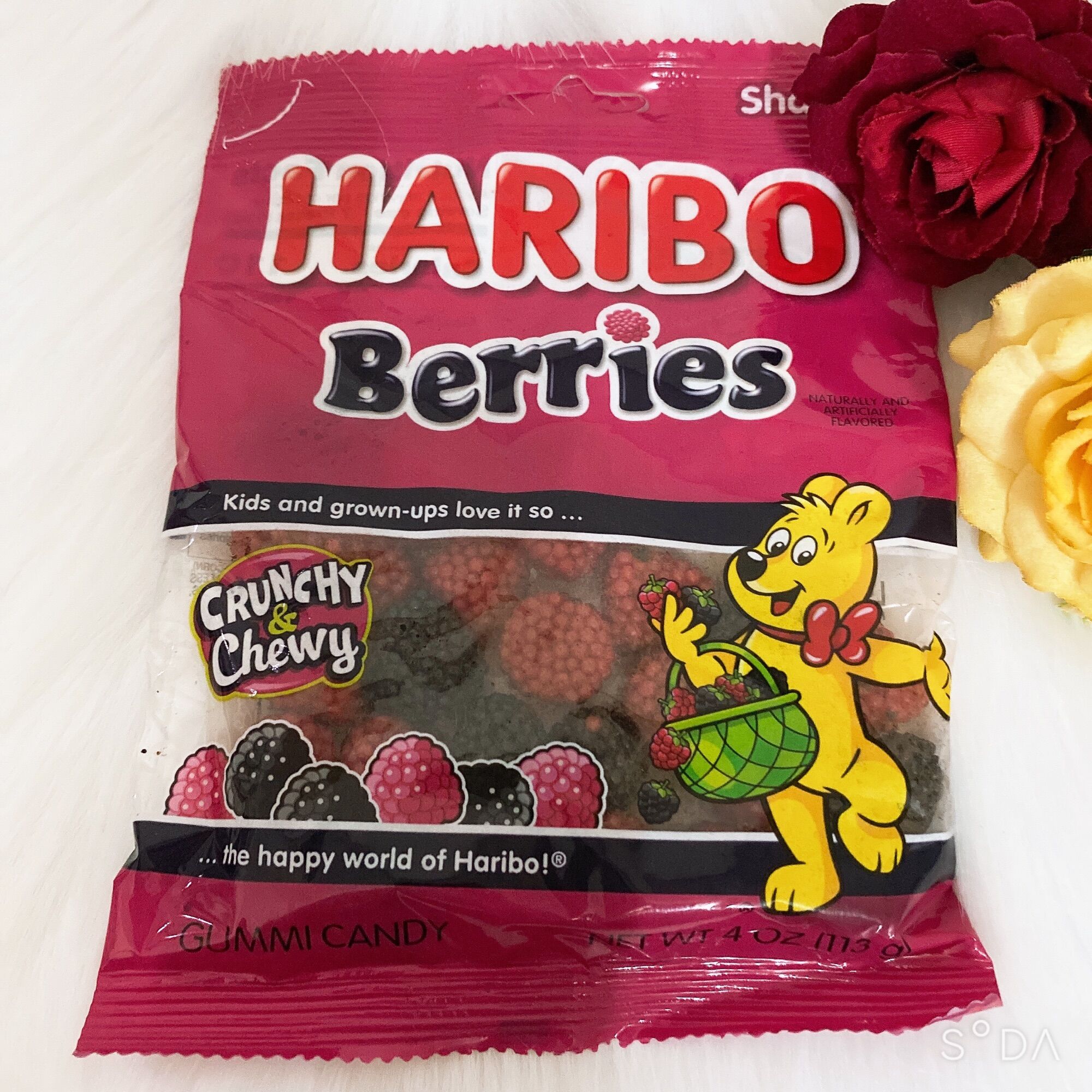 Kẹo dẻo vi mam xôi thơm ngon nổi tiếng- Haribo Berries 113gam
