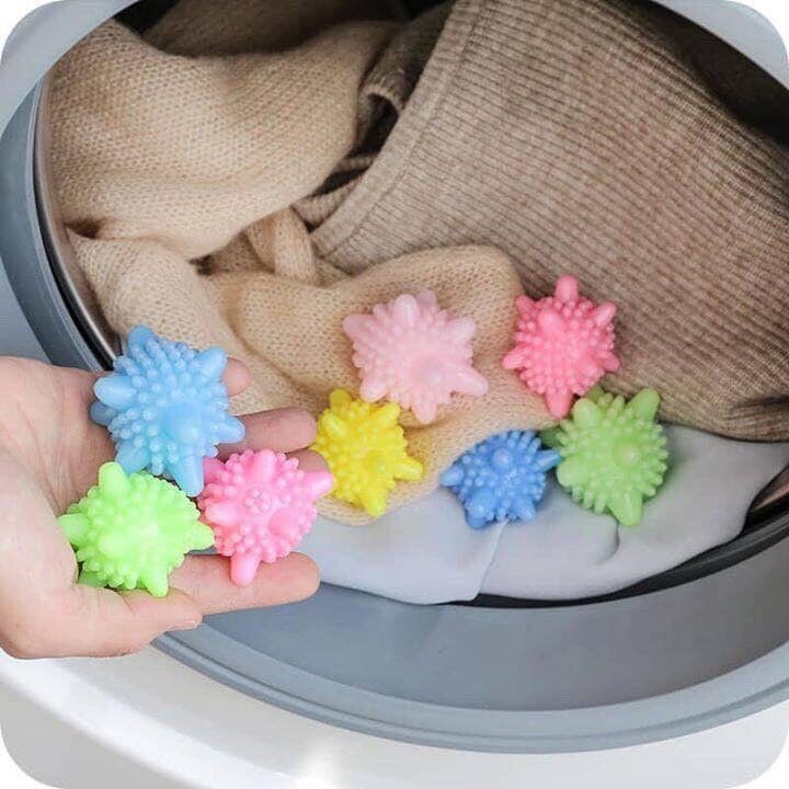 Bộ 5 bóng giặt cầu gai sinh học dành cho máy giặt.