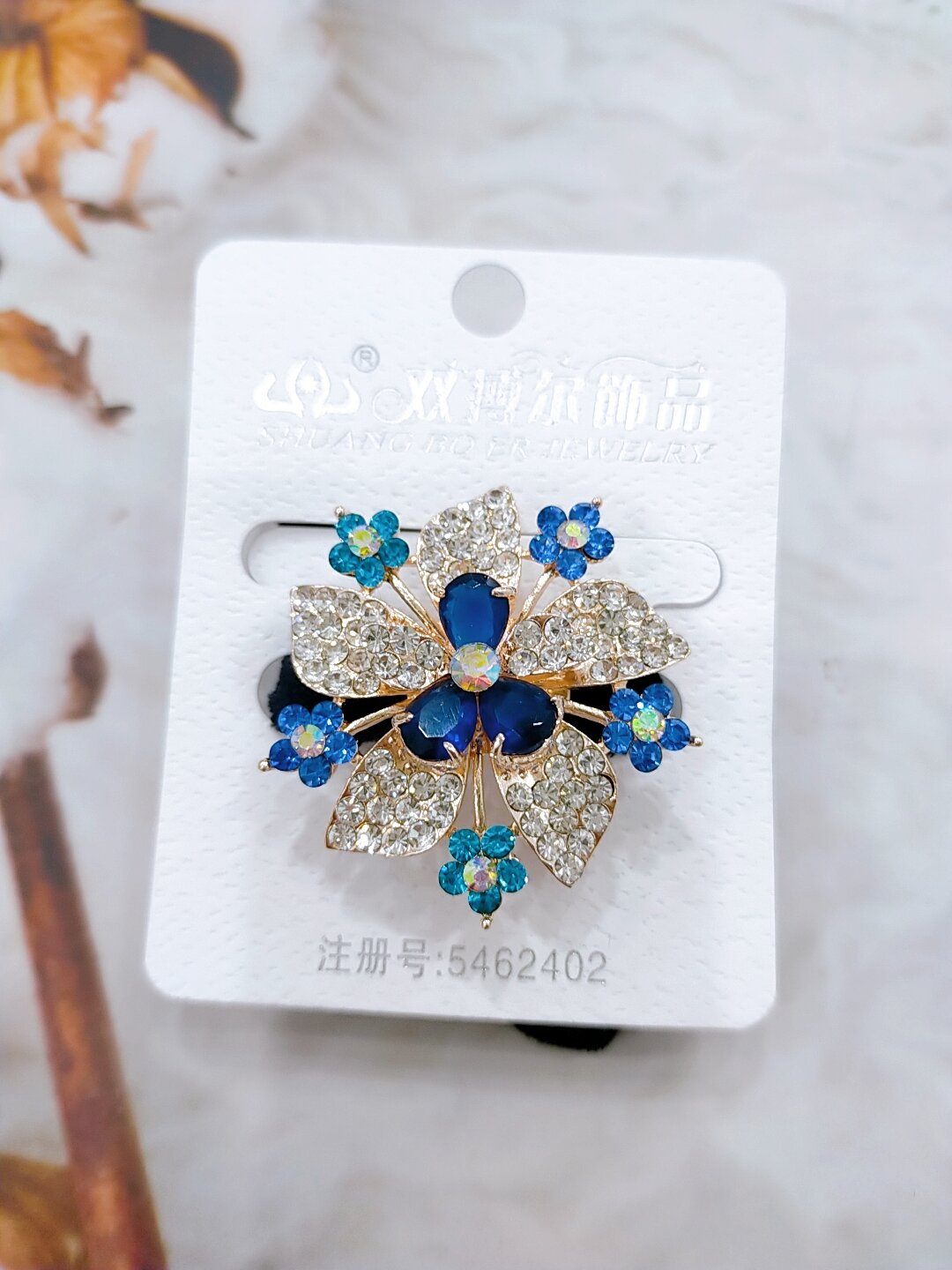 Cột tóc nhung đính đá cao cấp M2