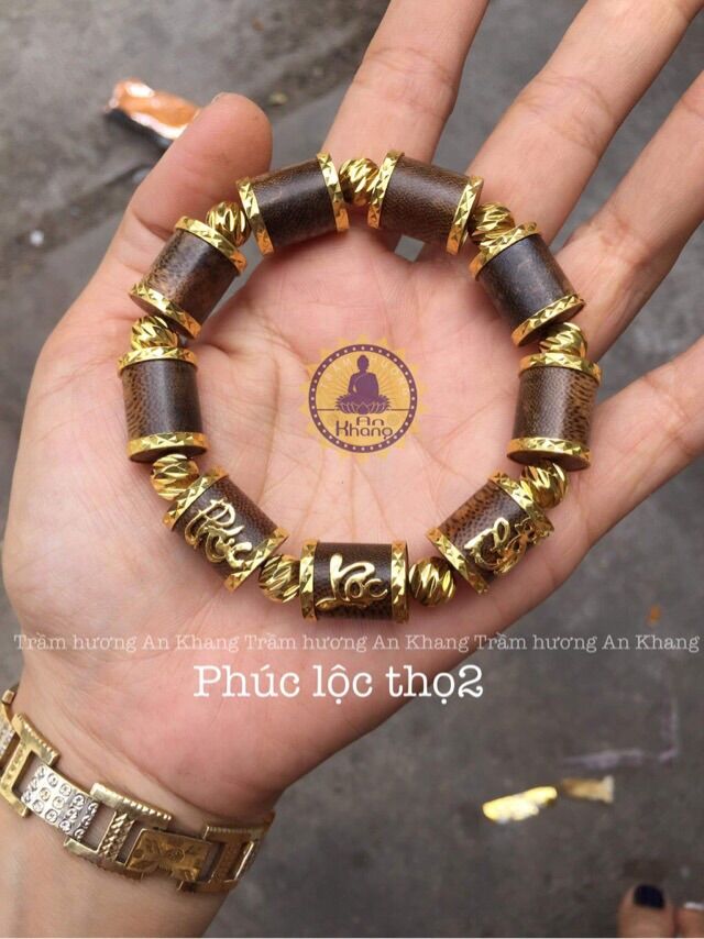 Vòng tay phúc Lộc thọ bi vàng