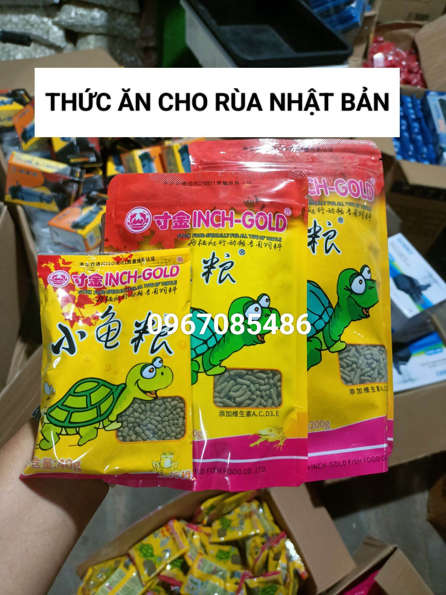 Cám rùa , thức ăn cho các loại rùa , thức ăn rùa túi 40g , 100g , 200g