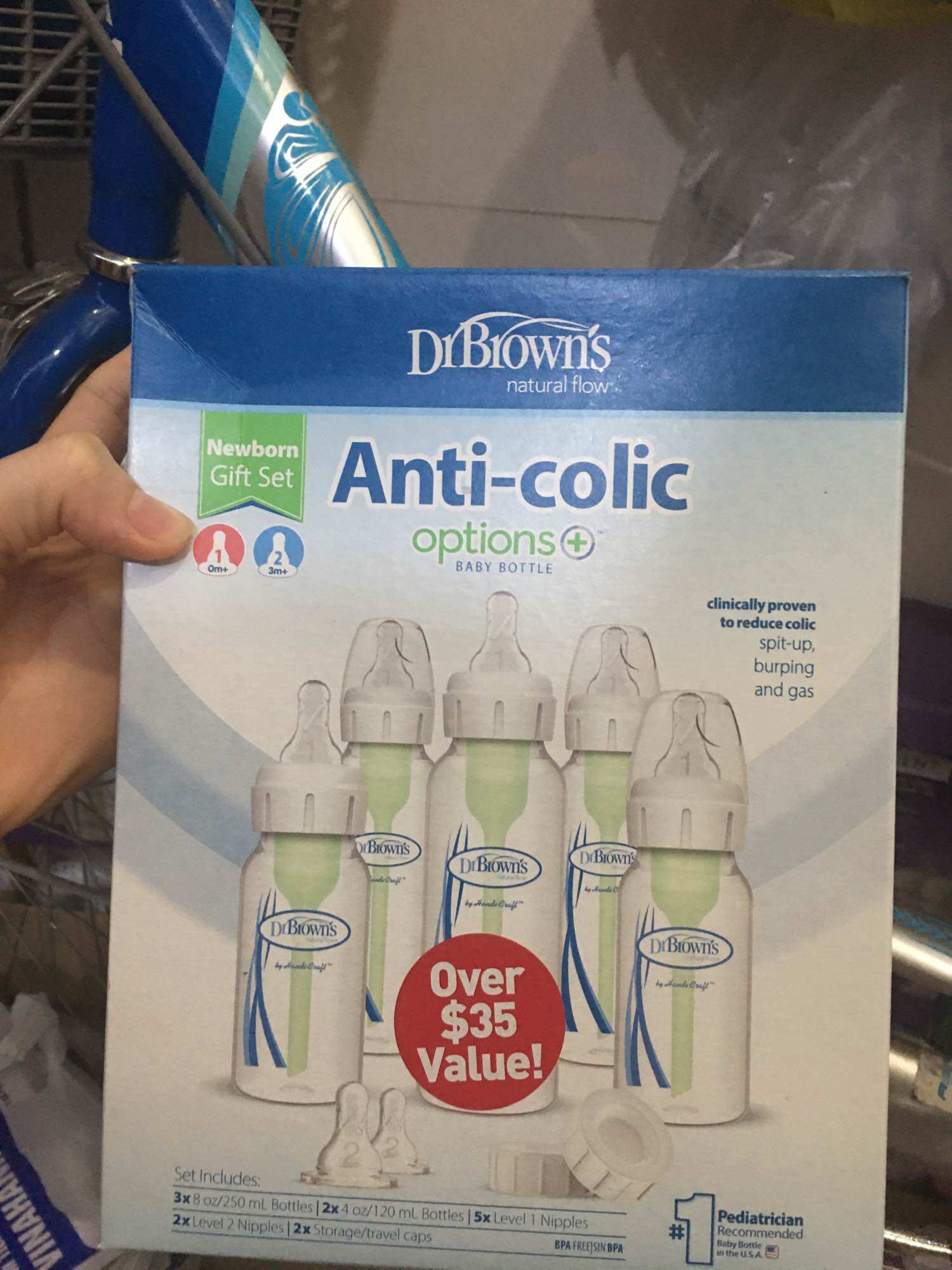 Bình sữa Dr brown cổ hẹp 120ml 250ml