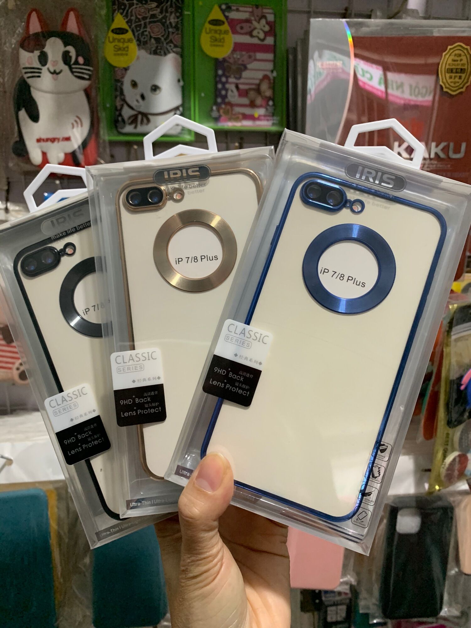 Ốp iphone 7plus , 8plus , 7 plus , 8 plus (5.5) hở táo , mạ mầu siêu đẹp hãng Iris xịn