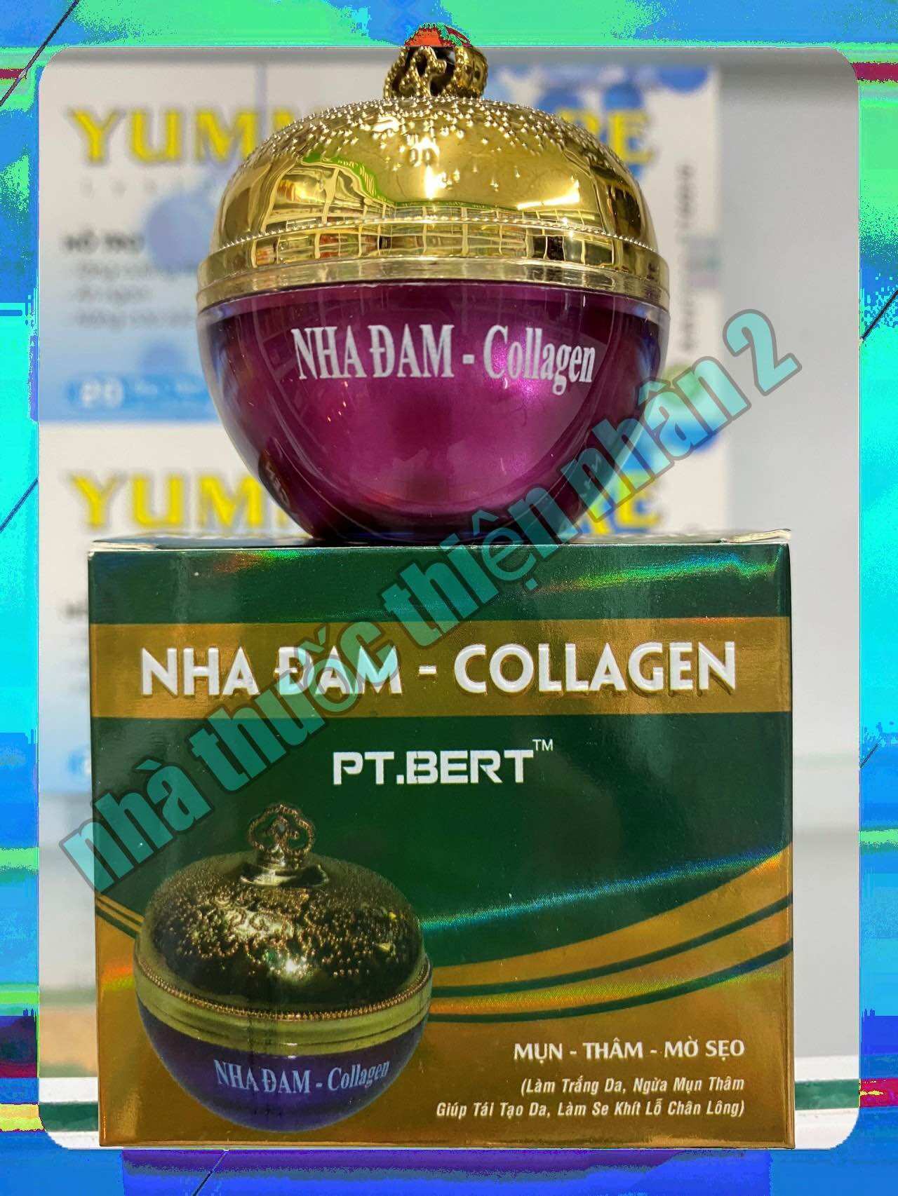 kem mụn thâm, mờ sẹo ,nha đam Collagen pt bert ( hộp15g, 20g, 30g)