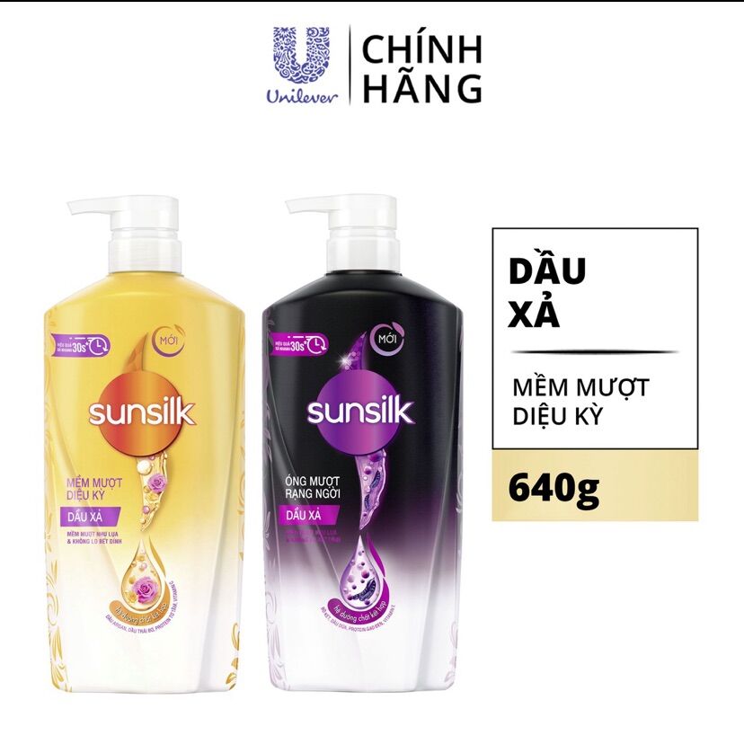 Dầu xả sunsilk chai 630gr