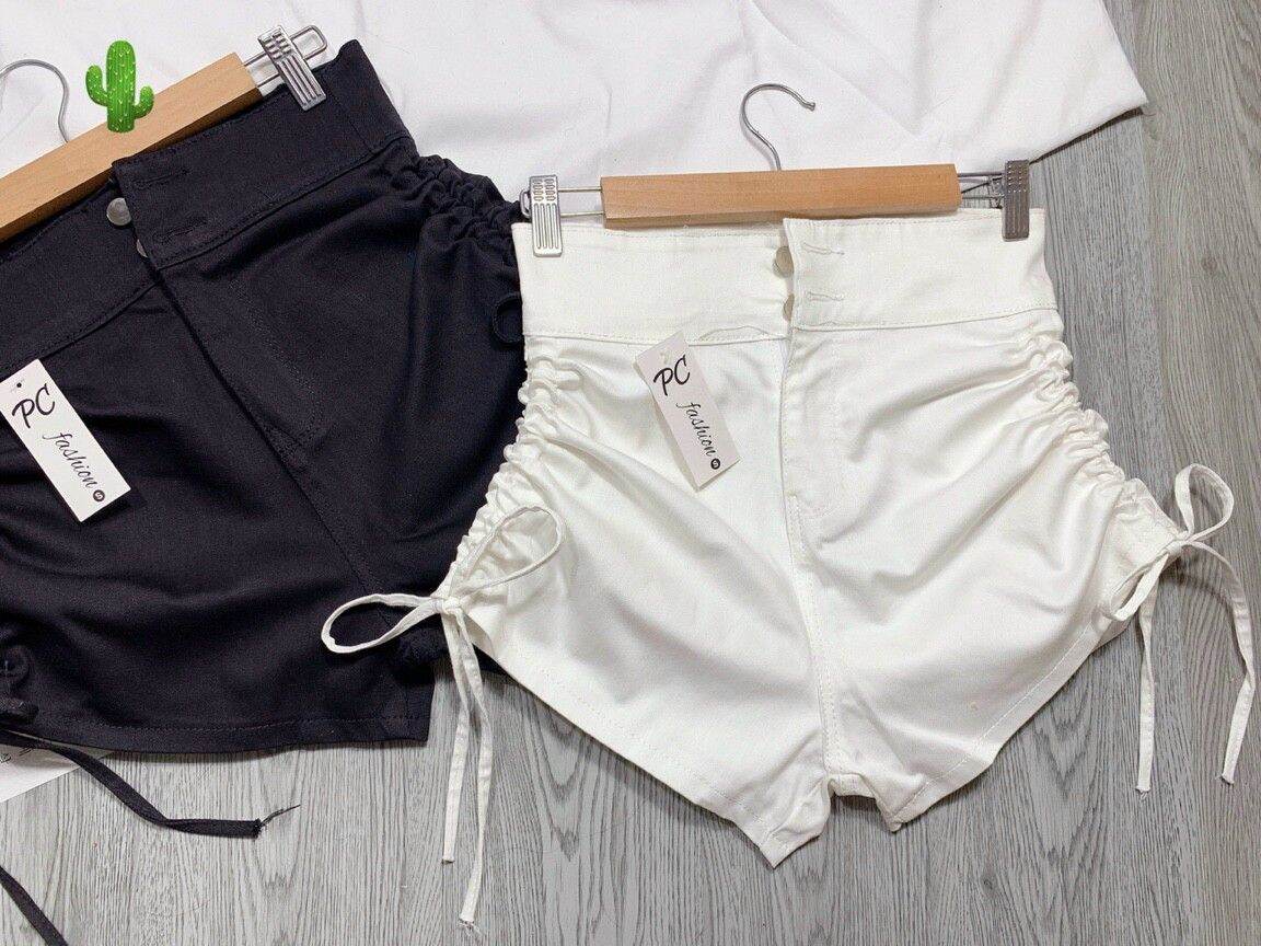 Quần kaki rút dây bên ảnh thật