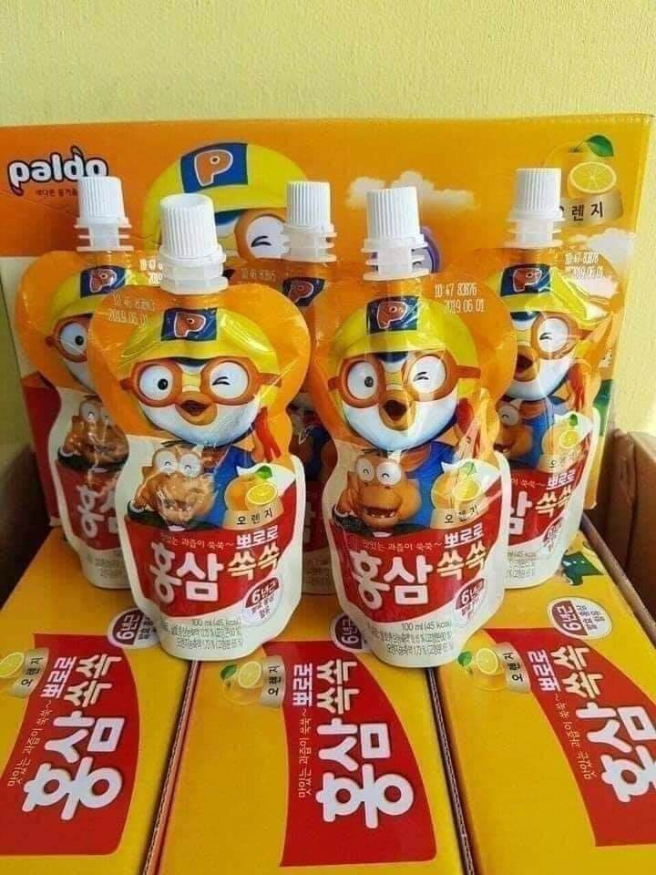 NƯỚC HỒNG SÂM HOA QUẢ PALDO PORORO