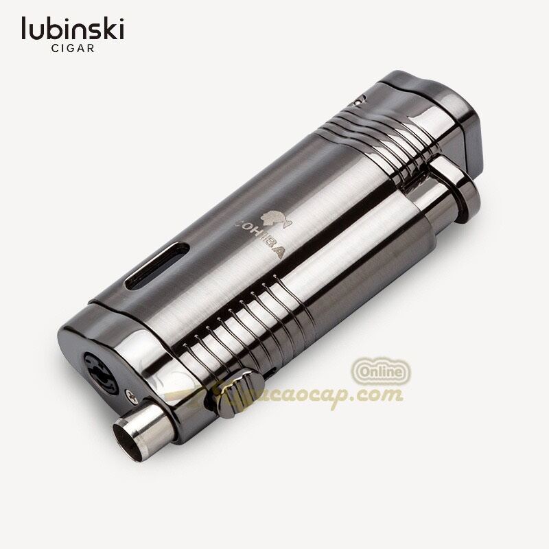Bật lửa khò XÌ Gà cigar ,Bật lửa xì gà Cohiba max kèm đục- 3 lửa