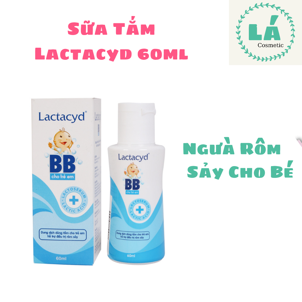 Sữa tắm gội chiết xuất sữa lactacyd dịu nhẹ ngừa rôm sảy 60ml