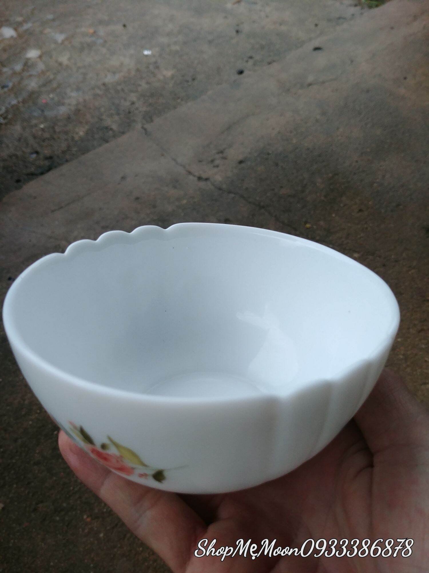 Chén sứ trắng con sò Luminarc