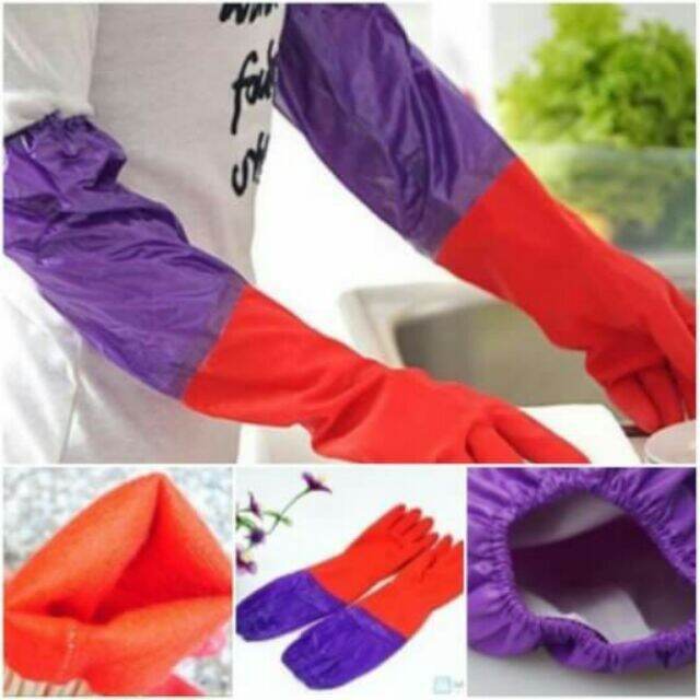 Găng tay lót nỉ rửa bát chống lạnh mùa đông nhà bếp