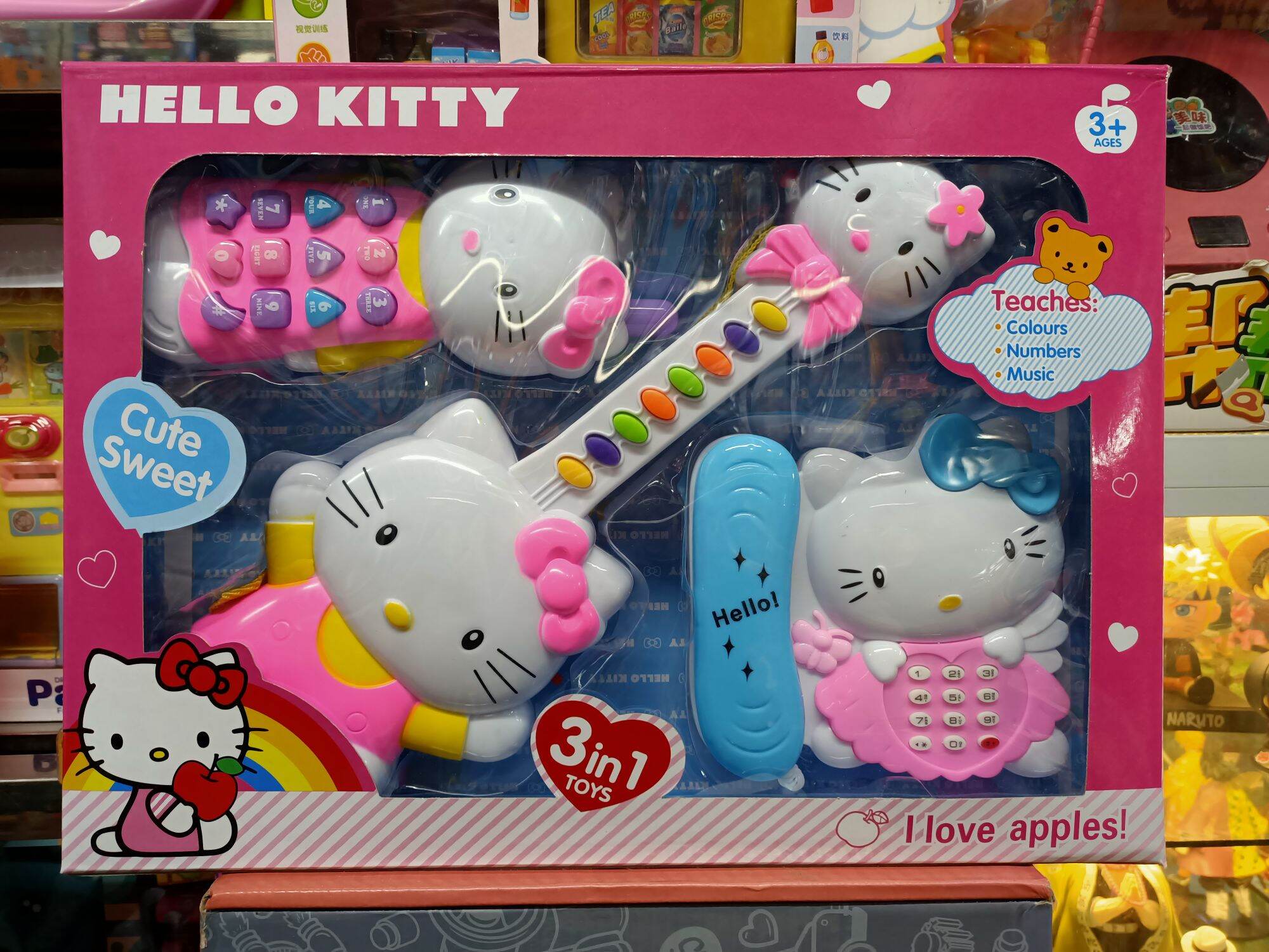 Hộp Đàn Hello Kitty có nhạc và đèn phát sáng 1203