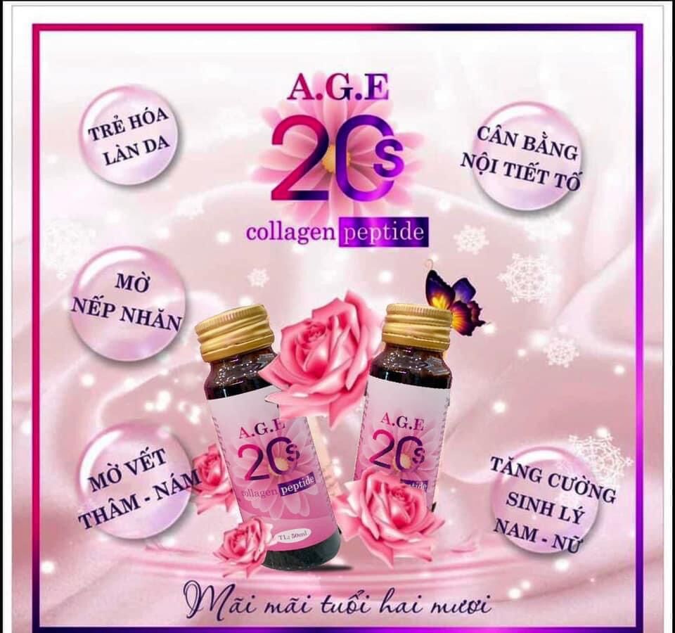 HỘP 10 LỌ COLLAGEN 20s A.G.E ( LỌ 50ML)
