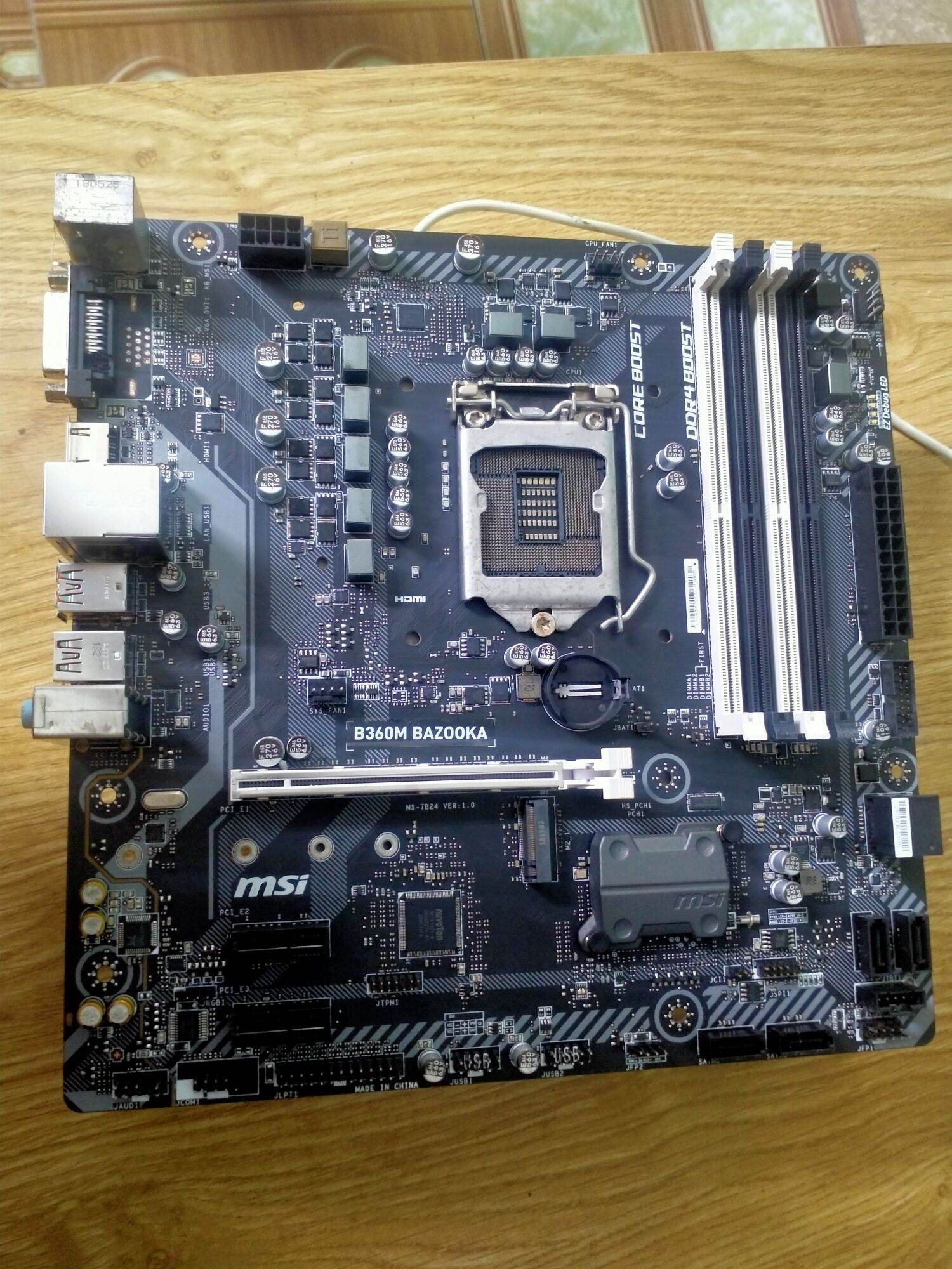 mainboard MSI B360M BAZOOKA VÀ MSI B365M PRO -VDH 4KHE RAM SOCKET 1151