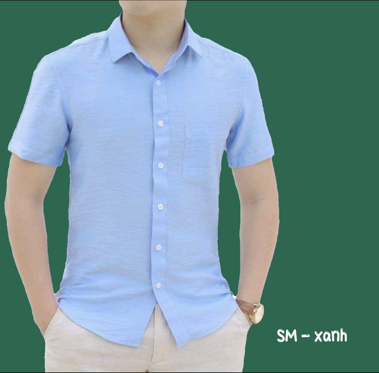 sơ mi đũi cộc tay nam siêu mát