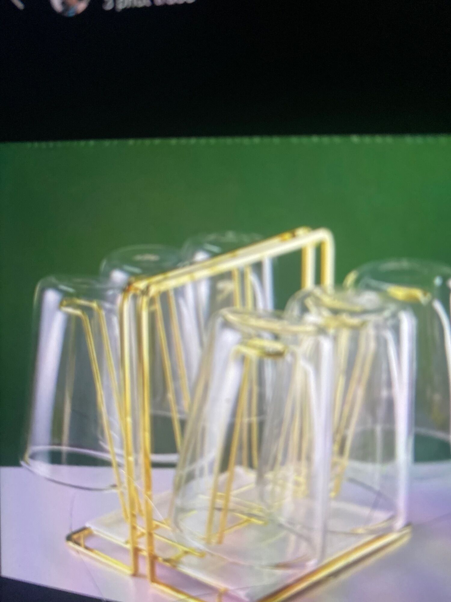 Khay cắm cốc,giá úp cốc inox vàng cao cấp sang chảnh mẫu mới nhất 2020