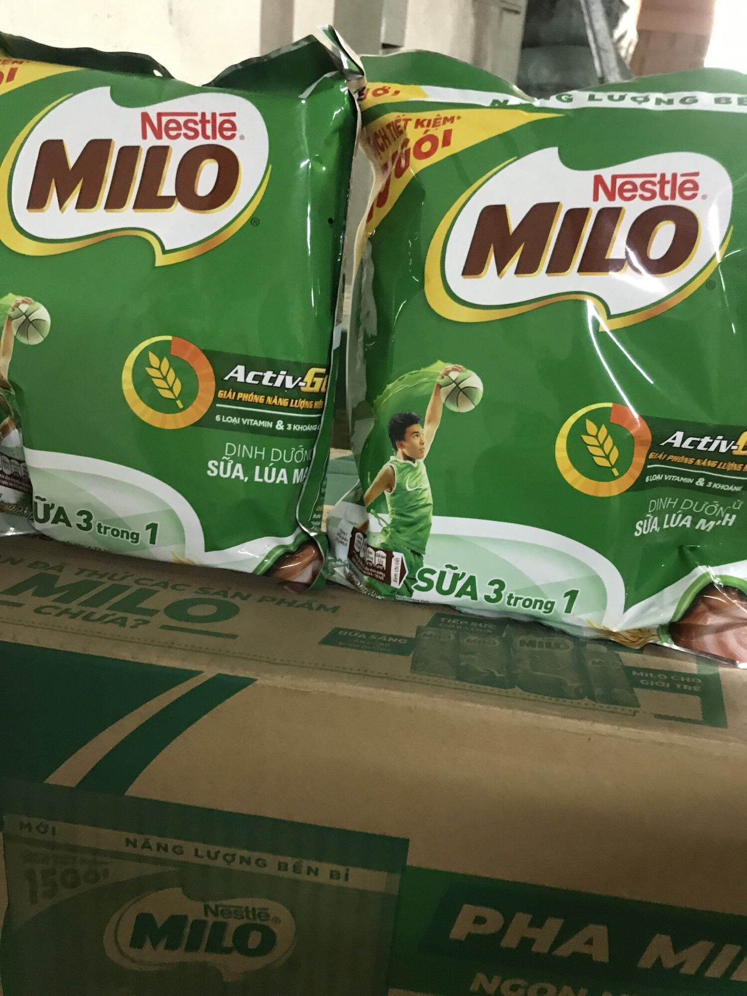 Milo túi 3in1 thức uống lúa mạch dạng bột pha sẵn
