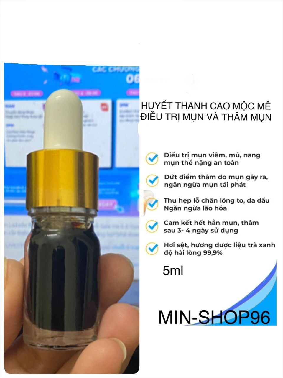 Huyết Thanh Cao Mộc Mễ sạch mụn thâm nám hiệu quả