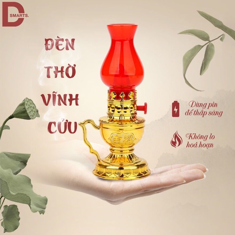 đèn thờ Vĩnh Cửu dùng bin tiểu.