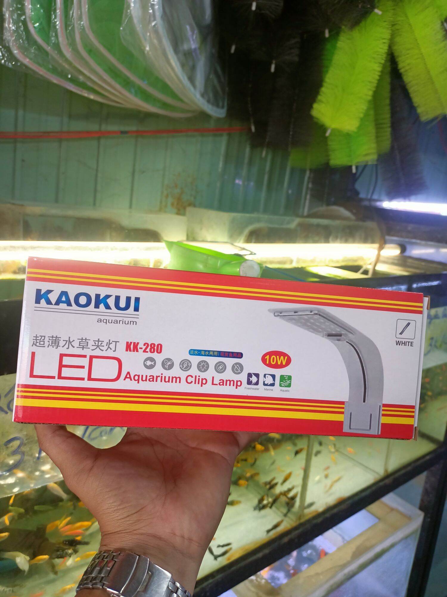 ĐÈN LED THỦY SINH ĐỔI MÀU (10W) , ĐÈN LED KẸP HỒ CÁ , ĐÈN KẸP HỒ CÁ