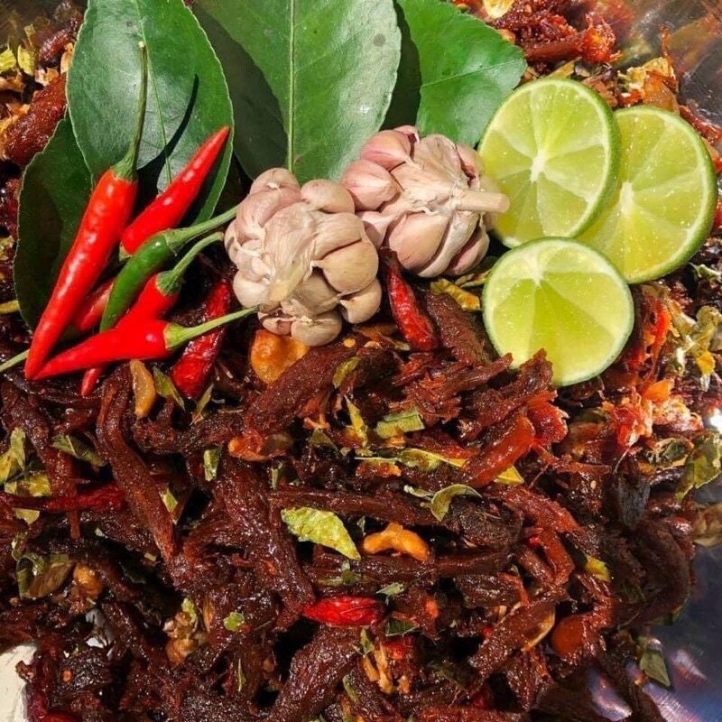 Khô Bò Đập Lá Chanh 250gr
