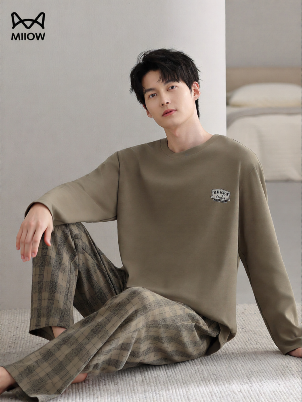 [MiiOW | Cotton Long Sleeve Casual Men's Sleepwear Set,MiiOW | Cotton Long Sleeve Casual Men's Sleepwear Set,] Giá 697,000 Đồng*Miễn phí vận chuyển
