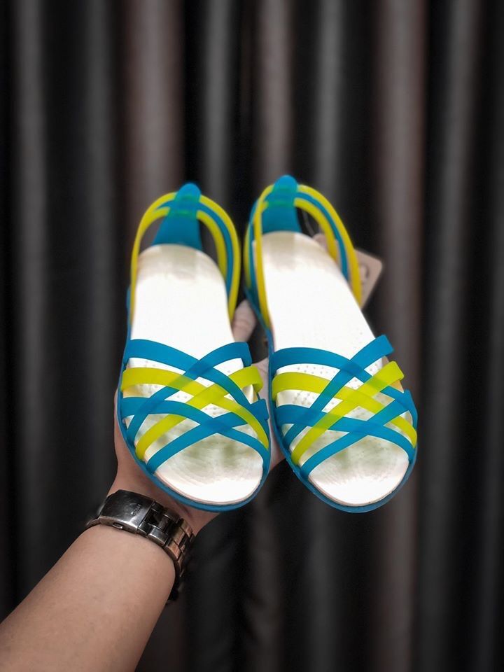Cross-Sandal huarache (xanh vàng)