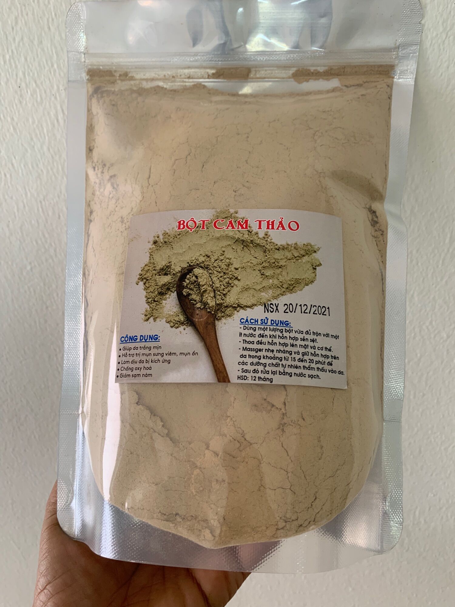 Bột cam thảo tắm trắng gói 500g