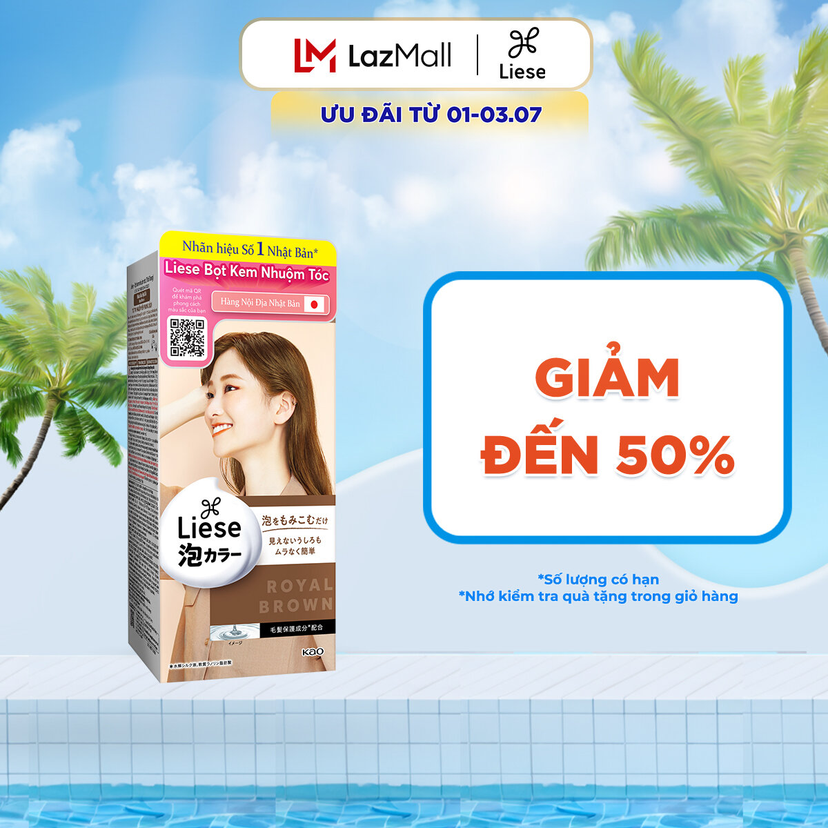 Liese Bọt Kem Nhuộm Tóc Nâu Hạt Dẻ 108ml