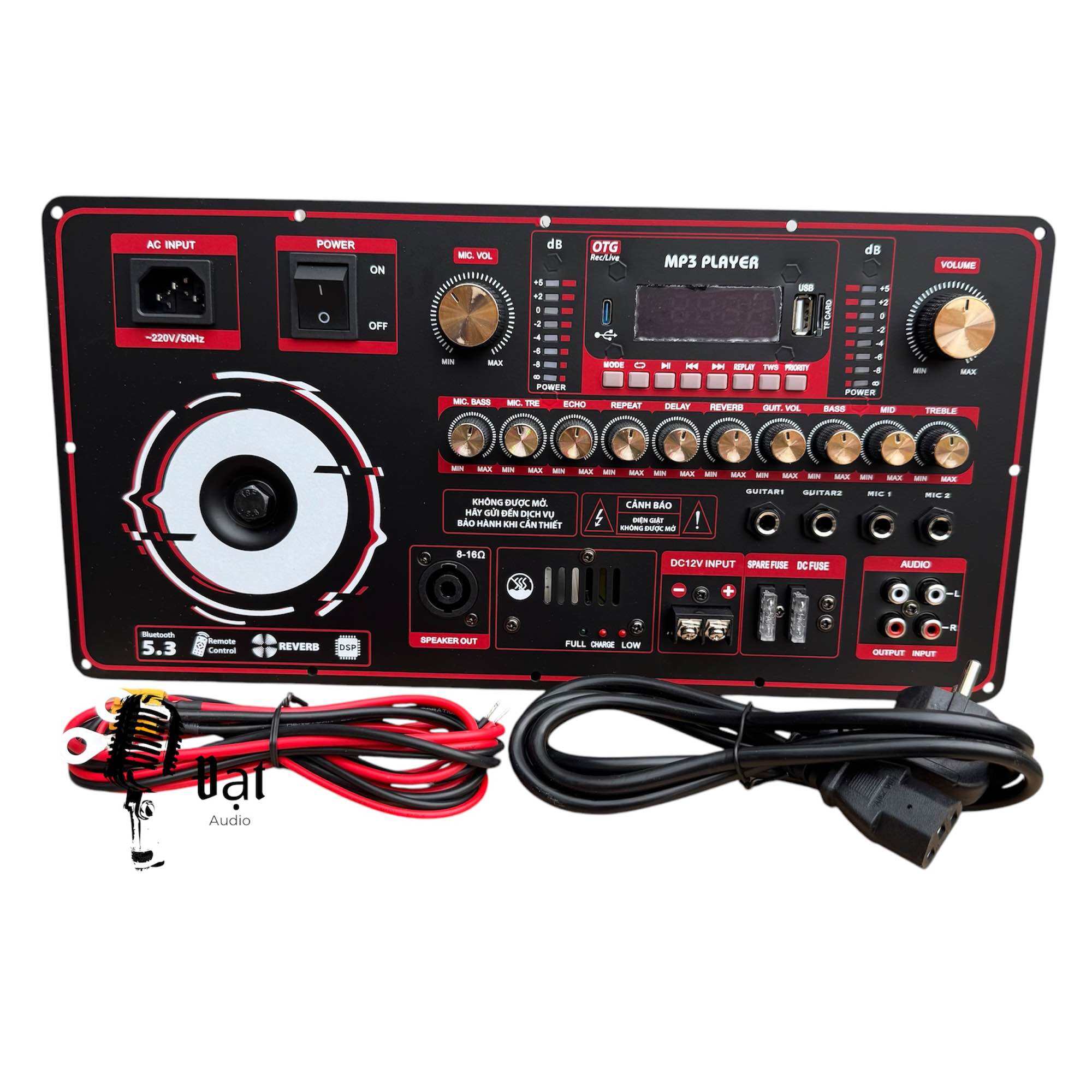Mạch Loa Kéo DSP Echo Reverb V200HE Công Suất 250w đơn và 520w đôi