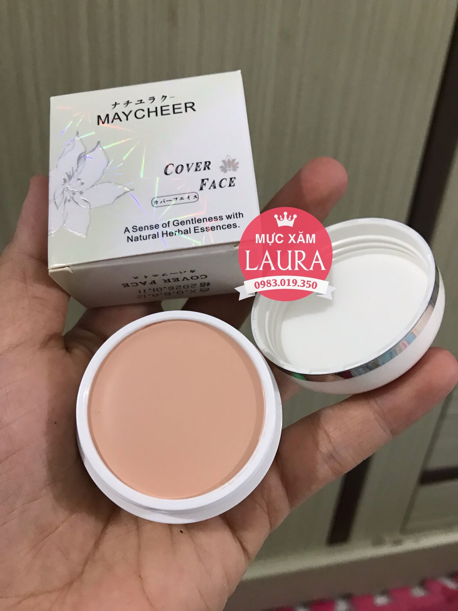 Kem che khuyết điểm Maycheer tém chân mày thừa trong phun xăm
