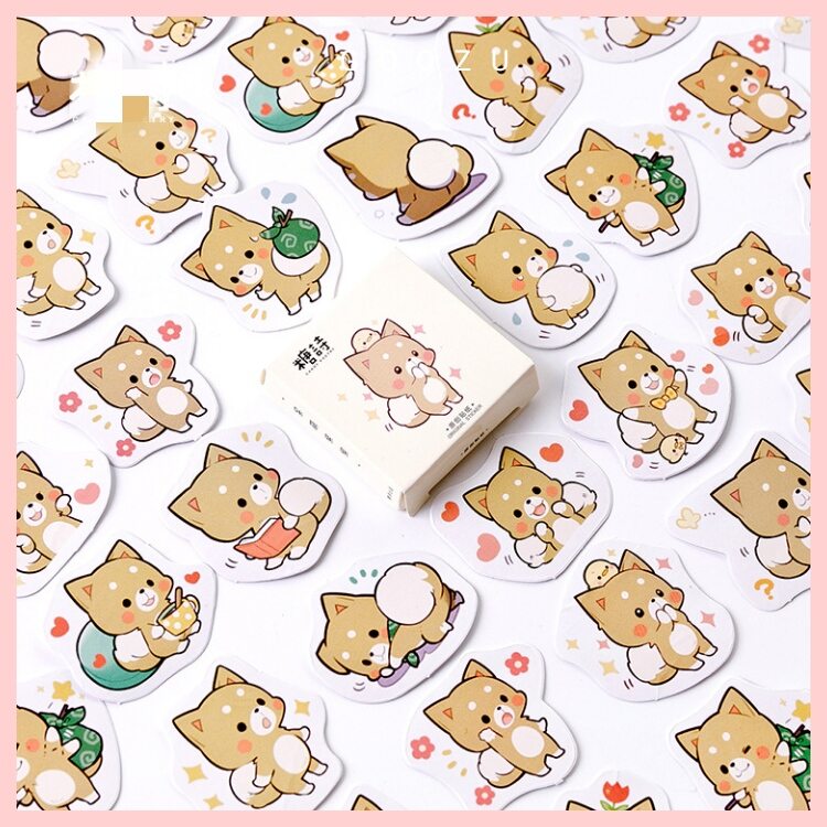 Hộp 45 hình dán sticker hoạt hình