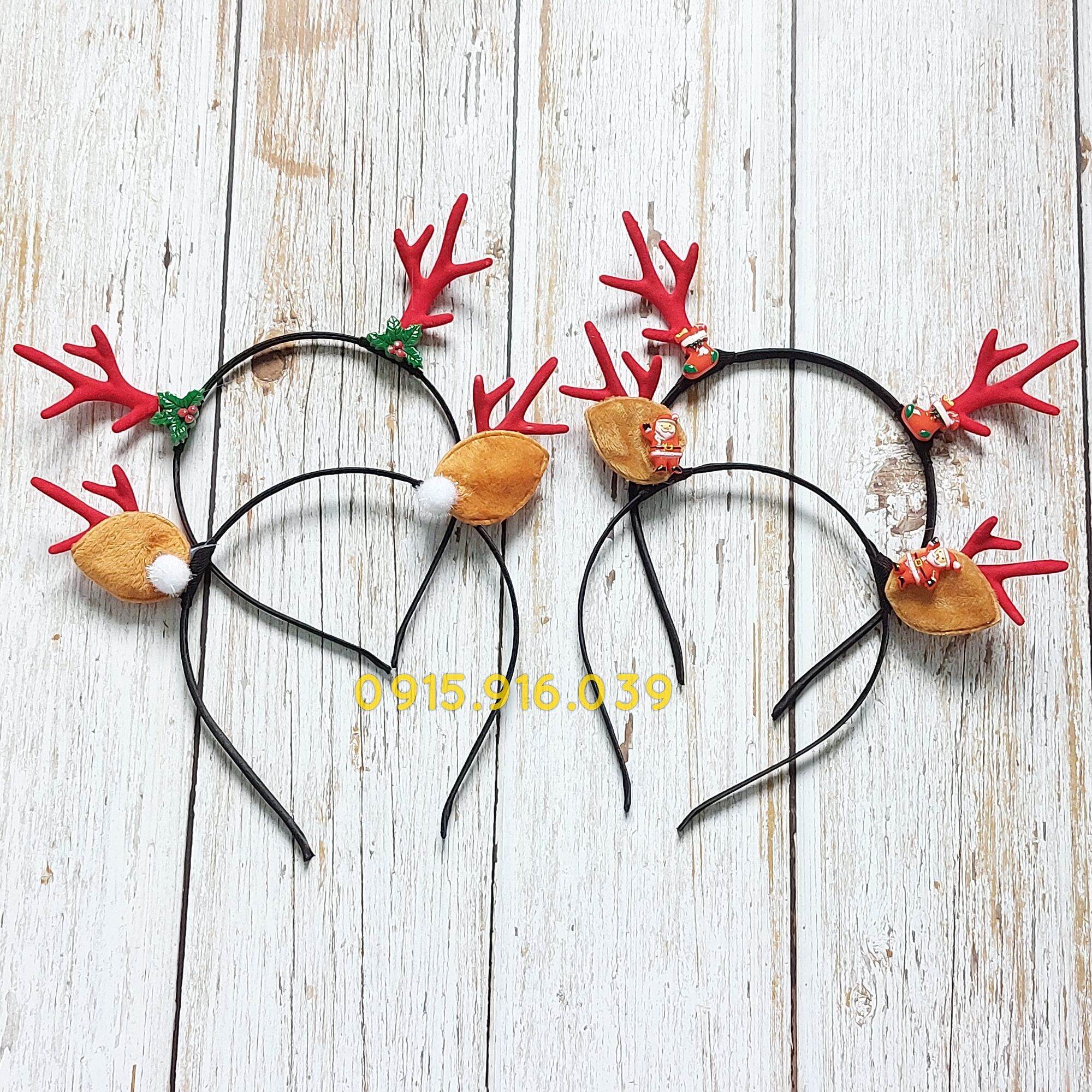 Cài tóc giáng sinh, bờm tóc noel