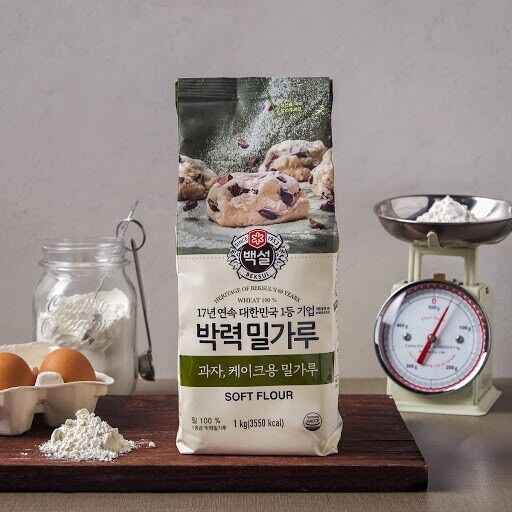 Bột mỳ làm bánh bông lan, bánh nướng - 박력 밀가루