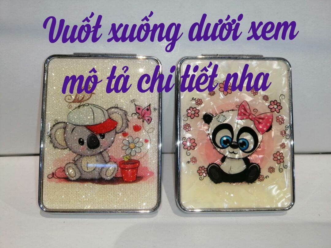 GƯƠNG TRANG ĐIỂM MINI 2 MẶT NHIỀU MẪU DỄ THƯƠNG