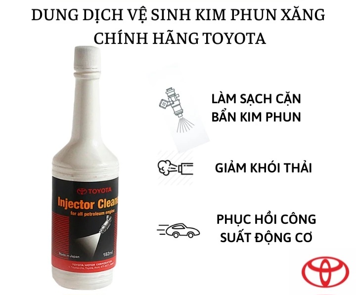 Dung Dịch Vệ Sinh Kim Phun Xăng Toyota 182ml ( Hàng Chính Hãng)