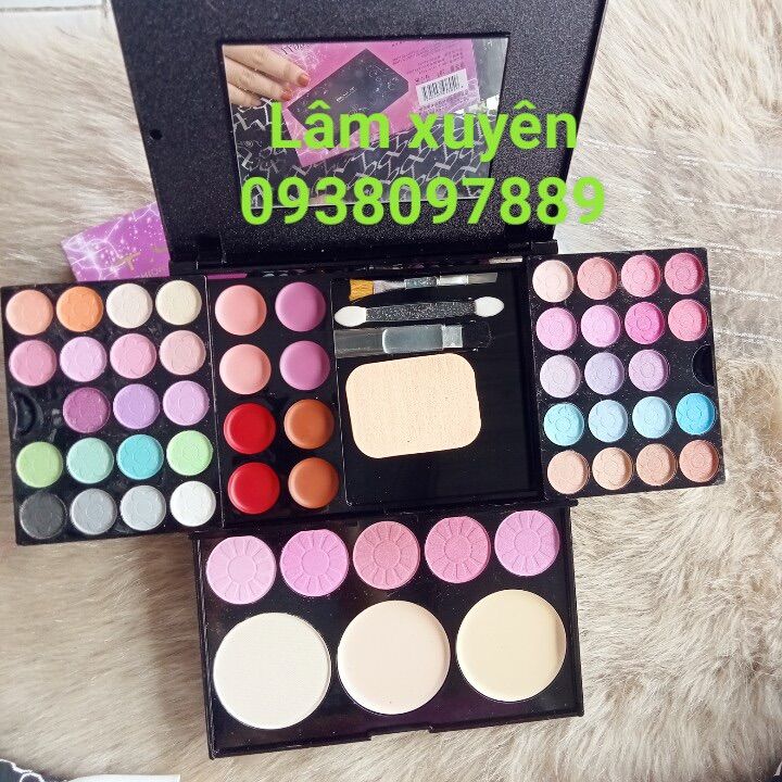 Bột kit trang điểm t.y.a 💥giá rẻ💥 gồm 38 màu mắt, 8 màu son, 2 phấn nền, 1 kem nền, đa dạng màu sắc, dễ dàng sử dụng 🌞🌞🌞
