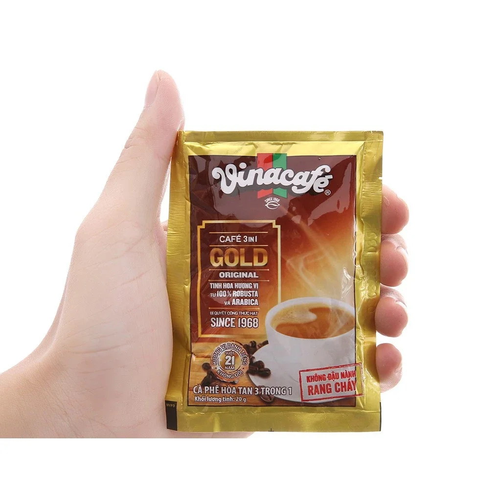 Cà phê Vina hòa tan 3 trong 1 bịch 24 gói