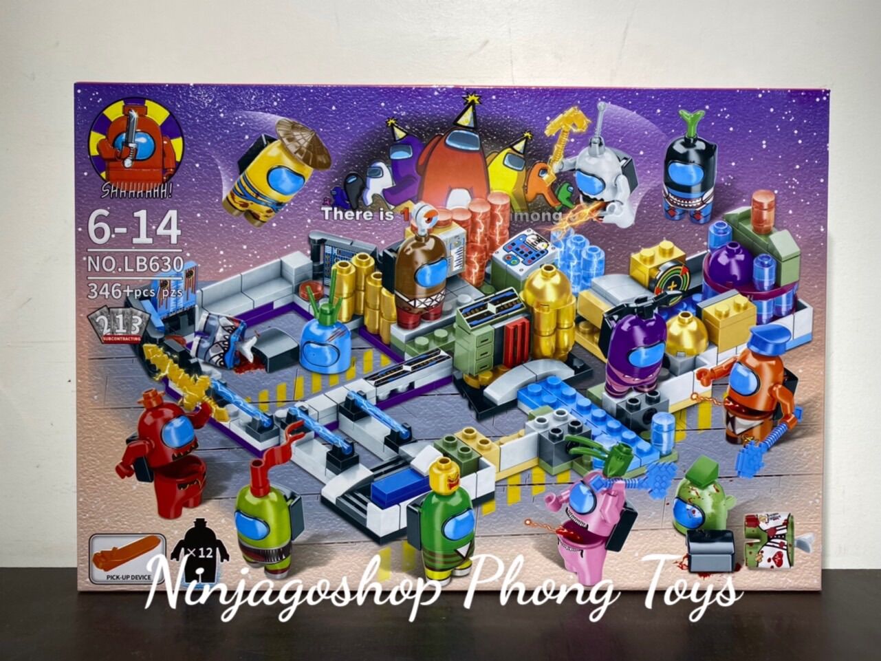 Lắp ráp xếp hình 82299 : mô hình among us siêu hot 359 mảnh - đồ chơi thông minh phát triển trí tuệ