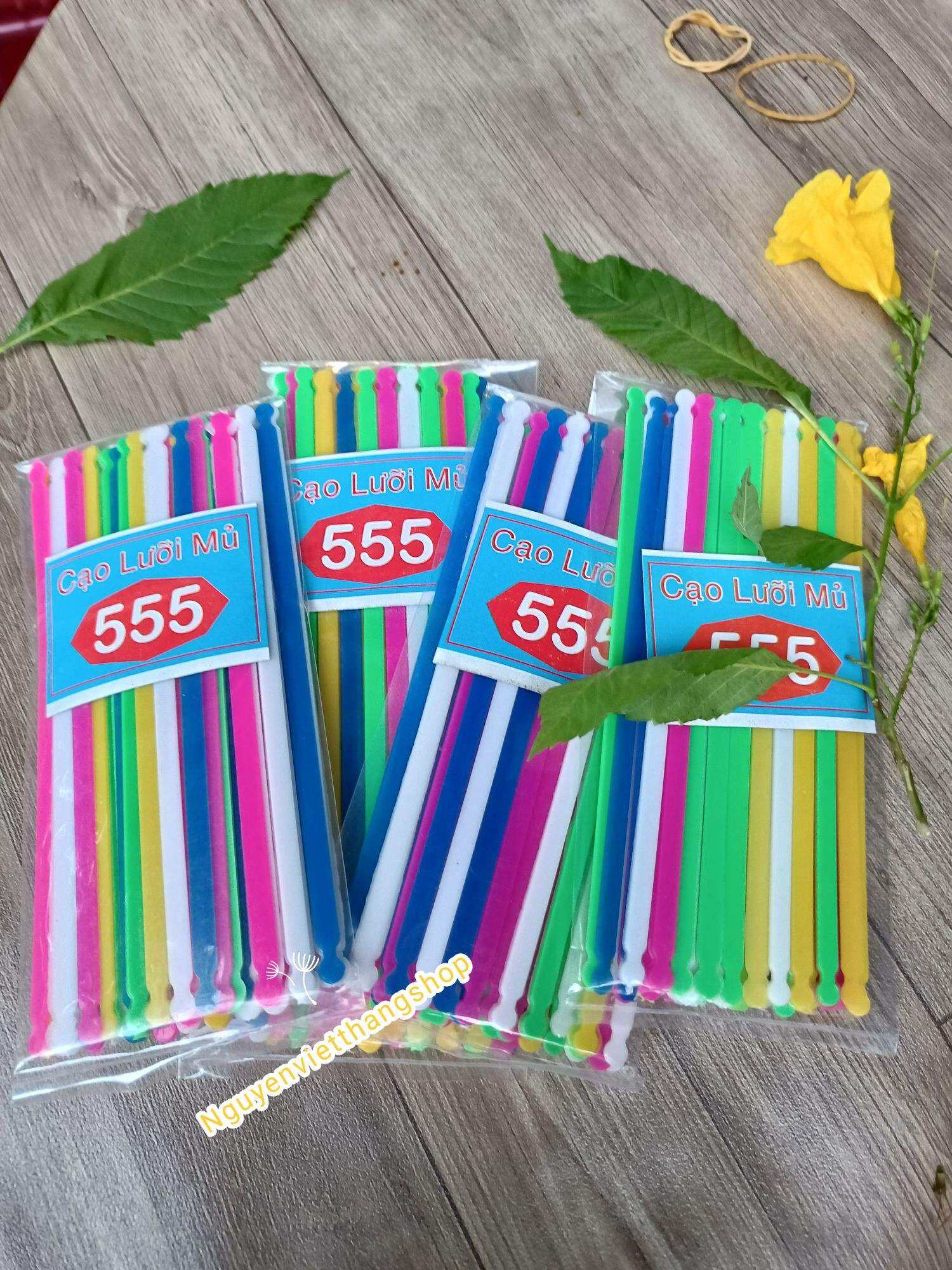 Bịch cây cạo lưỡi mũ 555 ( 1 bịch 35 cây)