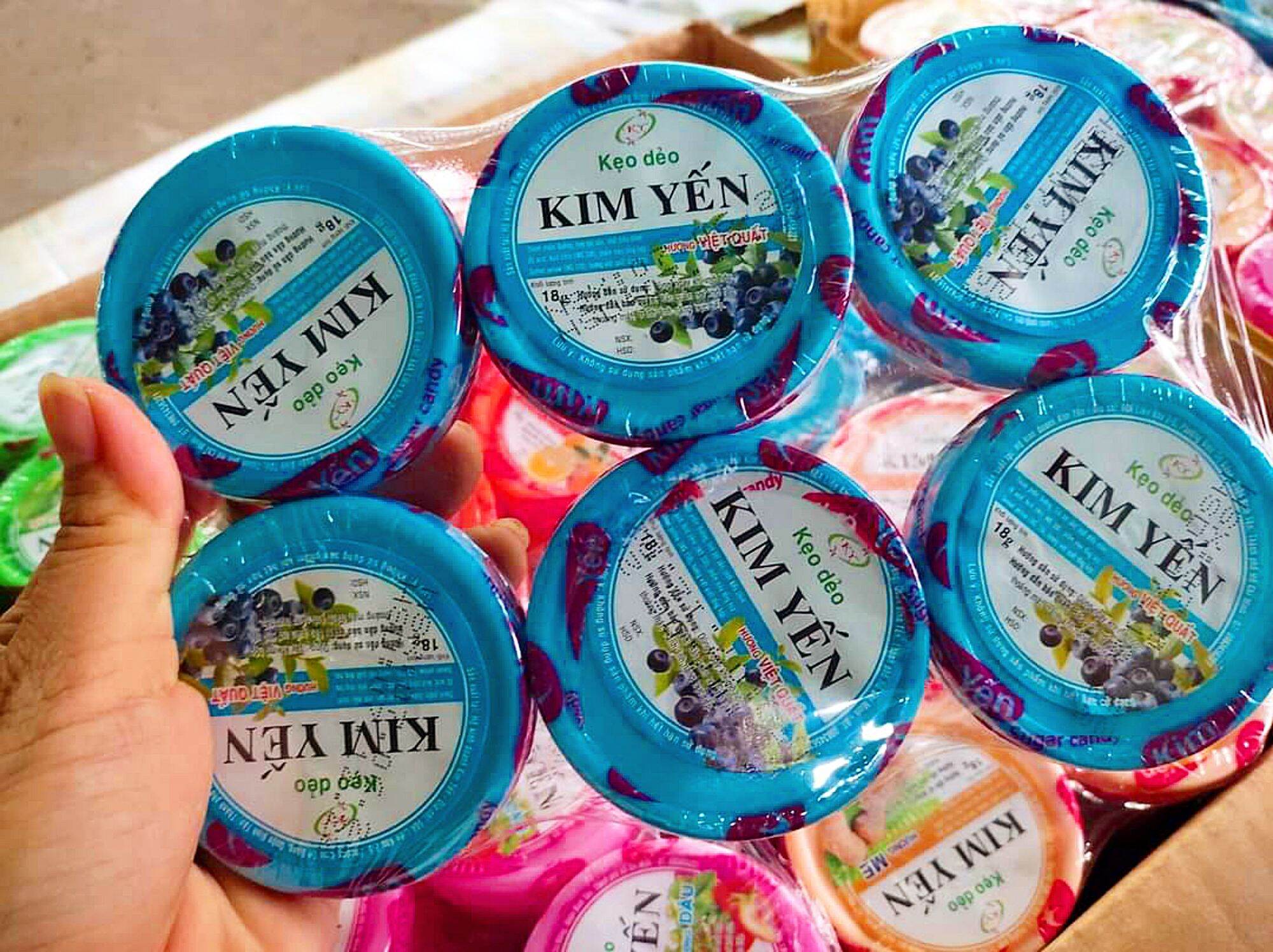 Kẹo dẻo kim yến đủ vị 1 vĩ 6 hộp