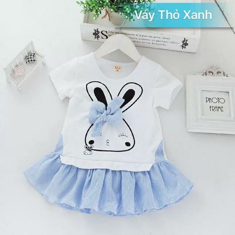 Váy hè mẫu thỏ siêu hot cho bé gái