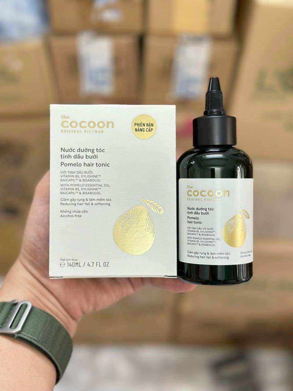 💦💦☘️☘️XỊT DƯỠNG TÓC BƯỞI COCOON (VIỆT NAM 140 ml)💦💦