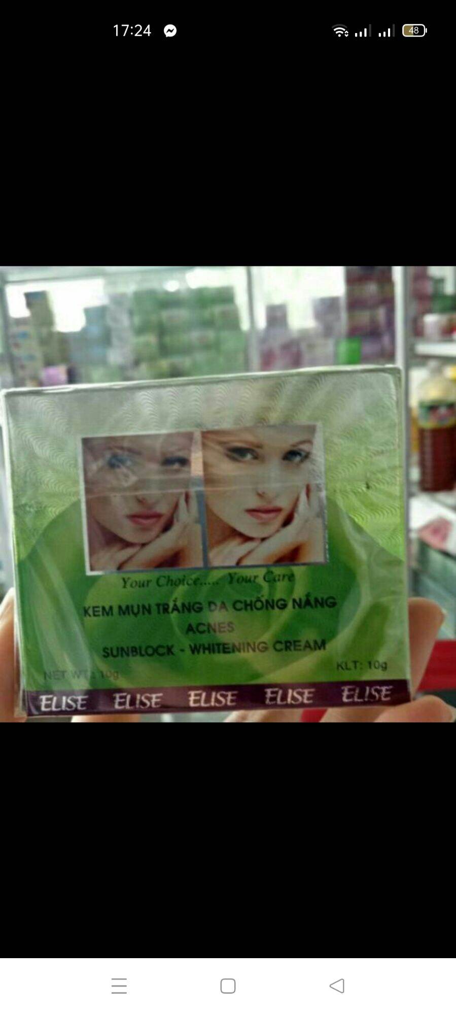 Kem elise mụn trắng da chống nắng 10g