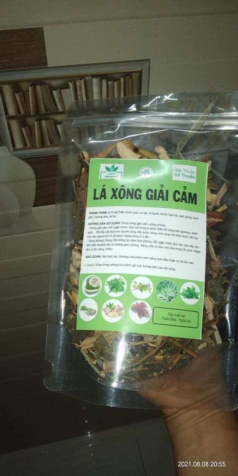 Lá xông giải cảm