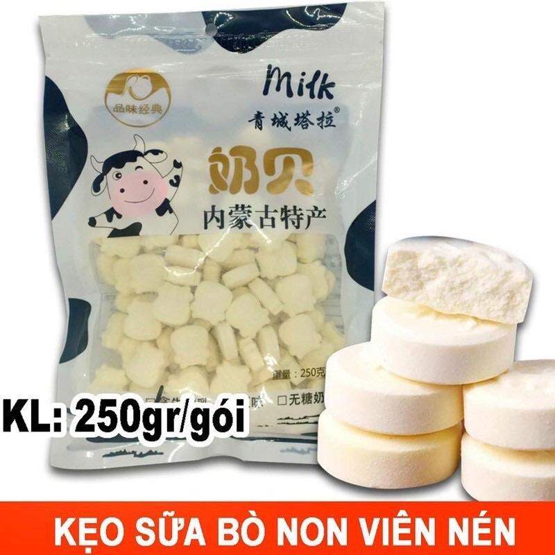 Kẹo bò sữa viên nén 1 bịch (hsd tháng 7/2024)